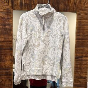 Travis Mathew Floral Patterned Quarter-Zip women’s size medium M golf